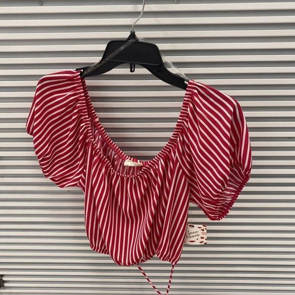 NWT free kisses striped blouse Pink - Size 3X - Picture 1 of 4